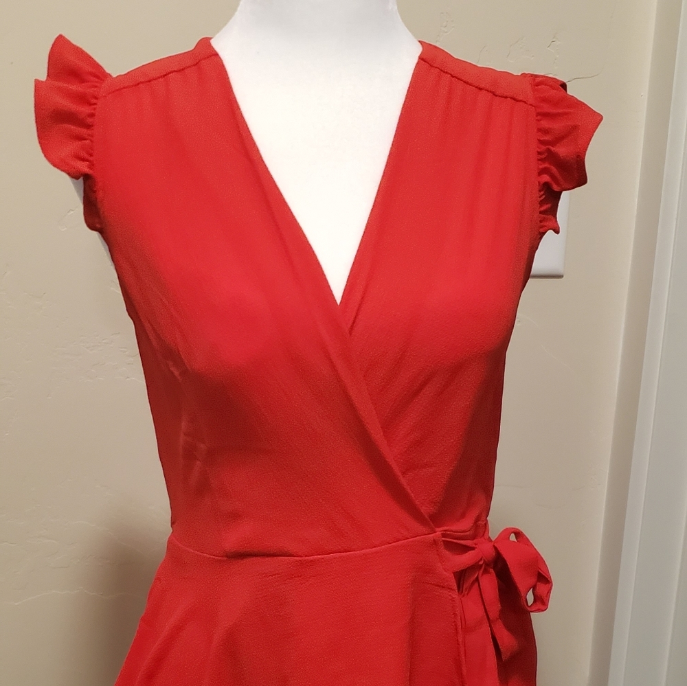 Monteau Red Blouse Size Small